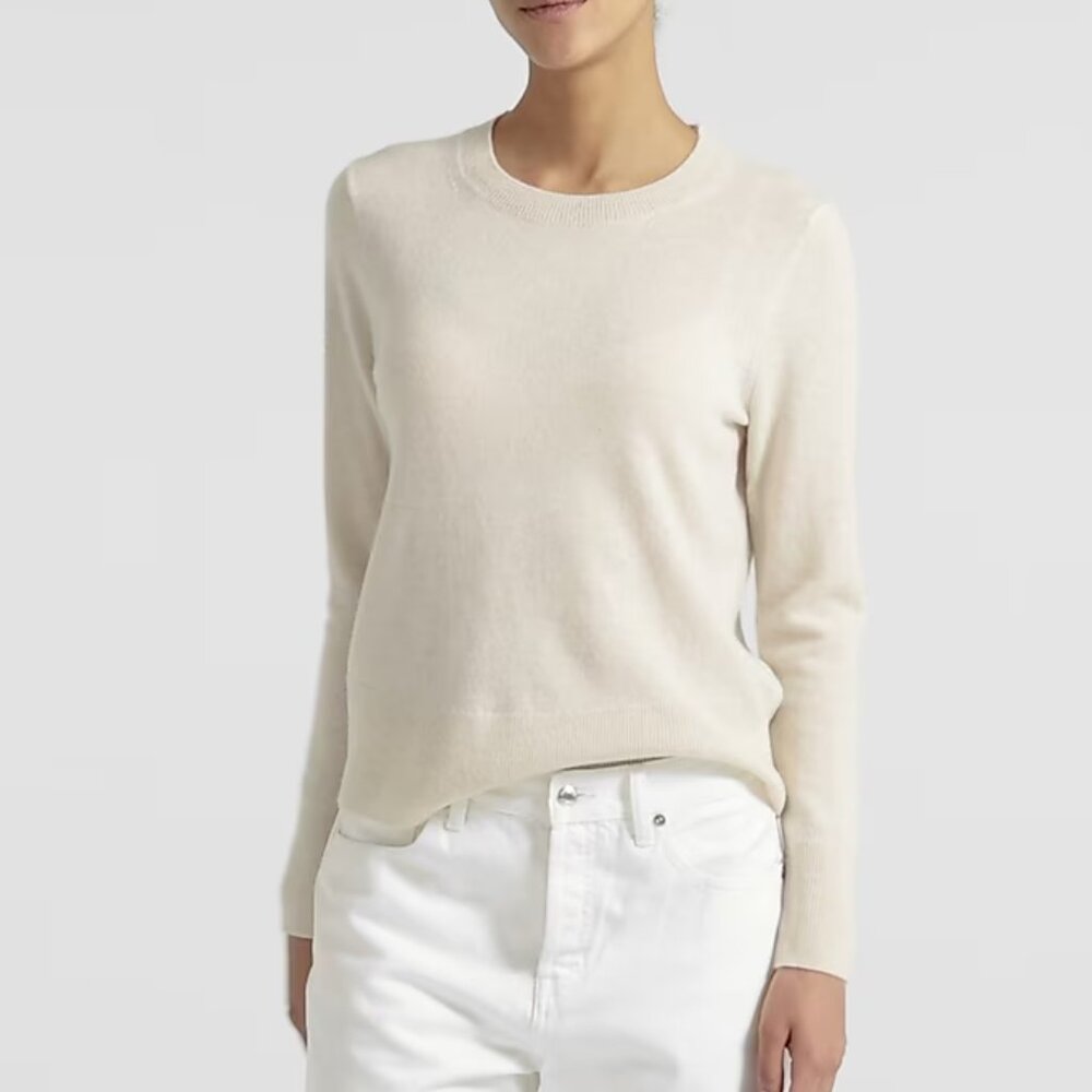 J. CREW cashmere blend pullover crewneck sweater (size S)